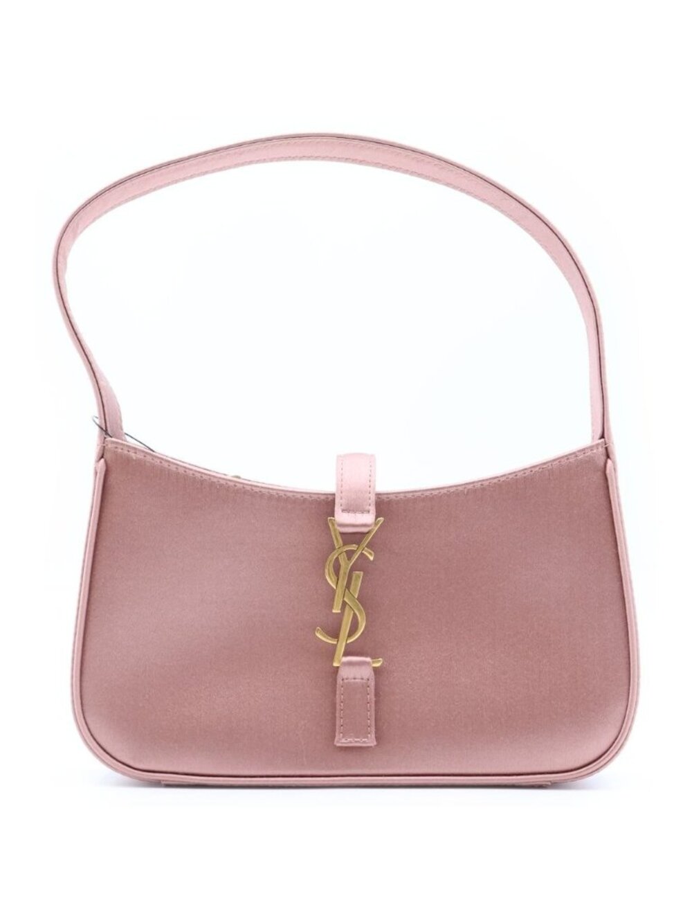 Saint Laurent Paris Mini Hobo Handbag Cassandra Satin Pink